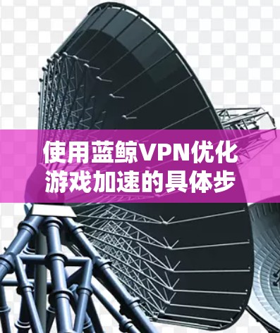 使用蓝鲸VPN优化游戏加速的具体步骤如下