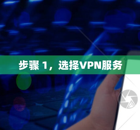 步骤 1，选择VPN服务